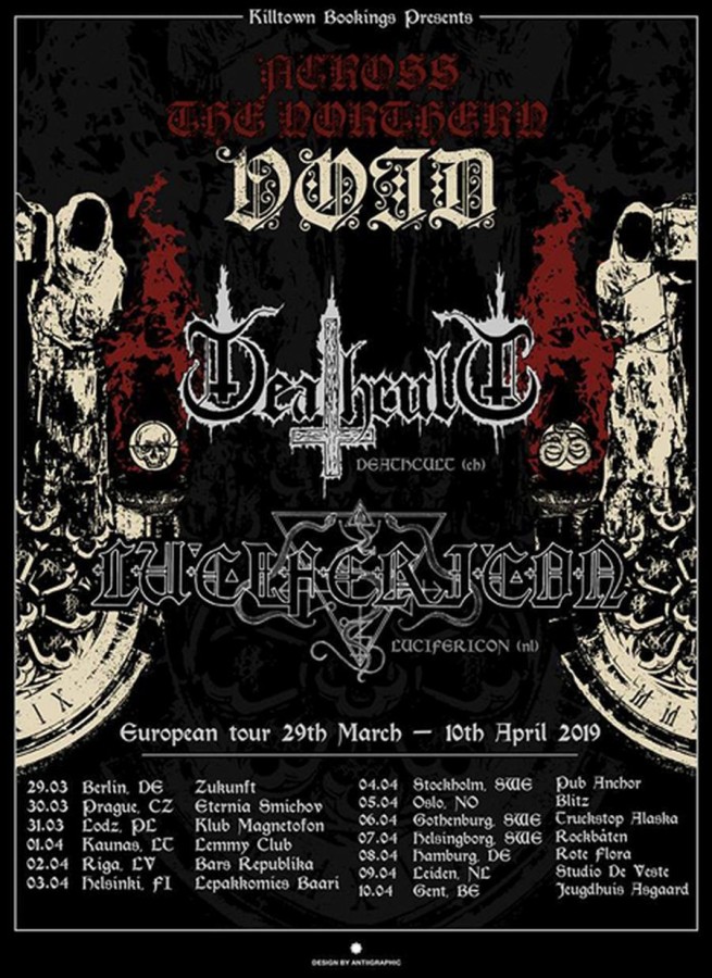 Deathcult & Lucifericon  March - April 2019